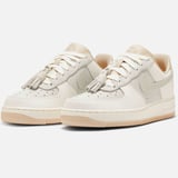 Nike Air Force 1 AF1 1,07 Tassel Detail Leather Womens Sneaker Hakiki Deri Günlük Spor Ayakkabı Krem