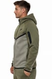Nike Tech Fleece Full Zip Windrunner Hoodie Kapüşonlu Unisex Sweatshirt Haki Yeşil