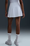 Nike Victory Dri Fit Flouncy Tennis Skirt Kadın Volanlı iç Cepli Taytlı Tenis Şort Etek Beyaz