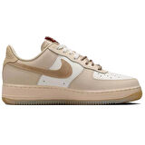 Nike Air Force 1'07 LX 'Design Details Imitating a Coiled Snake'  Leather Unisex Sneaker Hakiki Deri Günlük Spor Ayakkabı Krem