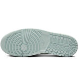 Nike Air Jordan 1 Low Womens Leather Sneaker Hakiki Deri Kadın Günlük Spor Ayakkabı Beyaz-Yeşil