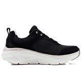 Skechers D'Lux Walker 2.0 Gradient Glam Memory Foam Leather Womens Sneaker Hafızalı Taban Hakiki Deri Kadın Günlük Spor Ayakkabı Siyah