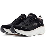 Skechers D'Lux Walker 2.0 Gradient Glam Memory Foam Leather Womens Sneaker Hafızalı Taban Hakiki Deri Kadın Günlük Spor Ayakkabı Siyah
