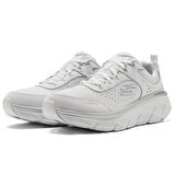 Skechers D'lux Walker 2.0-Gradient Glam Memory Foam Leather Womens Walking Shoes Hakiki Deri Hafızalı Taban Kadın Yürüyüş Ayakkabısı Beyaz