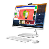 Lenovo IdeaCentre AIO 3 27IAP7 Intel Core i5-12450H 16GB 1TB SSD Intel UHD Graphics FreeDos 27 FHD IPS F0GJ011WTR Kablosuz Klavye+Mouse Beyaz All In One Bilgisayar