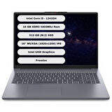 Lenovo Ideapad Slim 3 16IRH10 GTI512 Intel Core i5 13420H 16GB 512GB SSD Freedos 16'' WUXGA Taşınabilir Bilgisayar 83K2001UTR