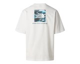 The North Face M LIQUID BOX NSE OVERSIZE SHORT SLEEVE T Erkek Outdoor Tişörtü NF0A8G9WFN41 Beyaz