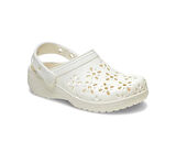 Crocs Classic Floral Cut Out Clog K Çocuk Terliği 210943-0WV Krem