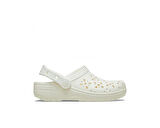 Crocs Classic Floral Cut Out Clog T Çocuk Terliği 210944-0WV Krem