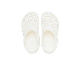 Crocs Classic Floral Cut Out Clog T Çocuk Terliği 210944-0WV Krem