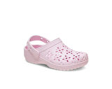 Crocs Classic Floral Cut Out Clog T Çocuk Terliği 210944-6ZW Pembe