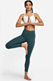 Nike Tight Fit High Rise 7/8 Leggings iç cepli Yüksek Belli Toparlayıcı Tayt Petrol Mavisi