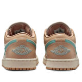 Nike Air Jordan 1 Low Leather Sneaker Unisex Hakiki Deri Günlük Spor Ayakkabı Krem