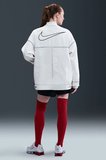 Nike Clothing Street GX Oversized Cargo Jacket Bol Kesim Ferrmuarlı Kanvas Kadın Ceket Beyaz 