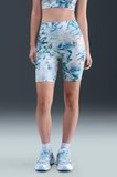 Nike Universa Women's Artist Collection High-Waisted 20.5cm Biker Shorts Yüksek Bel Spor Şort Tayt Yeşil