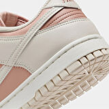 Nike Dunk Low Leather Unisex Sneaker Hakiki Deri Krem Pembe Spor Ayakkabı