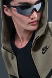 Nike Tech Fleece Full Zip Women Windrunner Hoodie Kapüşonlu Fermuarlı Kadın Sweatshirt Yeşil