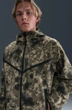 Nike Tech Fleece Wr Fz Camo Full Zip Hoodie Kapüşonlu Unisex Kamuflaj Sweatshirt
