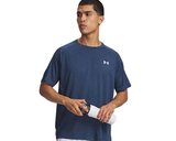 Under Armour Ua Tech Textured Ss Erkek Antrenman Tişörtü 1382796-498 Mavi