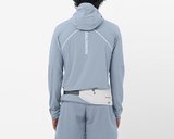 Salomon SENSE AERO HYBRID Erkek Outdoor Çeyrek Fermuarlı Polar Üst LC2744500 Gri