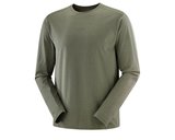 Salomon TRACKLINE LS TEE Erkek Koşu Tişörtü LC2954600 Yeşil