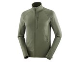 Salomon SNTIAL LIGHTWARM FZ M Erkek Outdoor Polar Ceket LC3052000 Yeşil