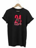 24 Kasım Öğretmenler Günü Öğretmen Hediyesi Baskılı Oversize T-shirt - Siyah