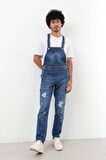 Erkek Jean Tulum Pantolon Koyu Mavi