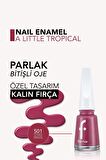 Flormar Klasik Parlak Bitişli Yüksek Pigmentli Oje - Nail Enamel- 501 A Lıttle Tropıcl New- 8682536036337