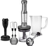 Karaca Mastermaid Prosteel Uzun Blender Ayaklı 6 Bıçaklı Blender Seti Galaxy Grey Inox 2000 w