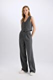 DeFacto Wide Leg Çift Cepli Normal Bel Standart Boy Pantolon D5066AX24AUAR61