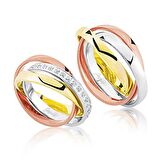 Üç Renk Altın Alyans 0201-3