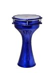 Saz 820c-bl Alüminyum Darbuka İşlemeli Statik Mavi 20cm