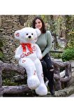 Sevgililer Günü 140 Cm Baskılı Sevimli Peluş Ayıcık