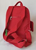 NS1014 Model Nas Bags Kırmızı Renk Su Geçirmez (Waterproof) Kumaş Sırt Çantası