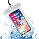 Motobir Telefon Kılıfı 7,2" Yağmur Önleyici Beyaz