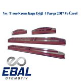 Vw  T-roc Krom Kapı Eşiği  4 Parça 2017 Ve Üzeri P.Çelik