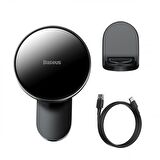 Baseus Ultra Hızlı 15W Magsafe İphone 11 12 13 14 Pro Max Kablosuz Araç Şarjı Araç Telefon Tutucu