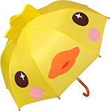 ÖRDEK KARAKTERLİ FİGÜRLÜ KIZ ERKEK ÇOCUK ŞEMSİYE HEDİYELİK UFAK BOY ÜÇ BOYUTLU