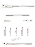 Kretuar Bıçağı Knife Tasarım Hobi Neşter 5 Uç Yedekli