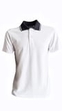 Polo Yaka Tshirt -Beyaz/Lacivert