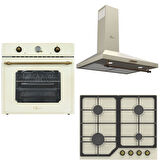 GL General 60 cm Rustik Krem Set (GLD 022RK - GLF 6040RK- GLF 6007RK )