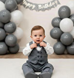 ERKEK BEBEK ÇOCUK AKSESUARLI TAKIM ELBİSE SET 