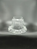 KIVIRCIK AVİZE CAMI.TAM ŞEFFAF RENKTE(Alt çap:10.00cm-h:15.50cm)