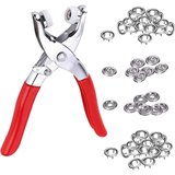 11 mm Metal Çıtçıt Düğme Seti | 25 Takım Çıtçıt + Metal Pense El Aleti
