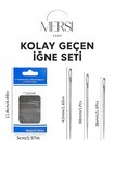 Kolay İplik Geçirmeli İğne Seti – Kendinden Geçirmeli 12’li Dikiş İğnesi