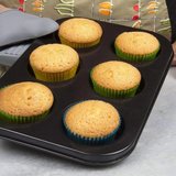 6'lı Muffin Kek Kalıbı | Yapışmaz Kaplamalı Cupcake ve Muffin Pişirme Tepsisi