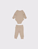 Bebek Doğal Waffle Alt-Üst Takım