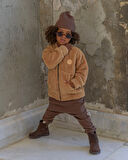 Bebek Unisex Fermuarlı ve Cepli Kışlık Hırka