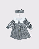 Bebek Müslin Bebek Yaka Elbise